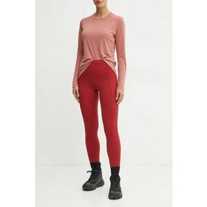 Smartwool leggins sport Active femei, culoarea bordo, uni, SW016934 imagine