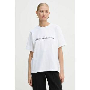 Victoria Beckham tricou din bumbac femei, culoarea alb, 1125JTS006356A imagine