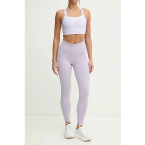 Reebok leggins de antrenament LUX Collection culoarea violet, uni, 100205606 imagine