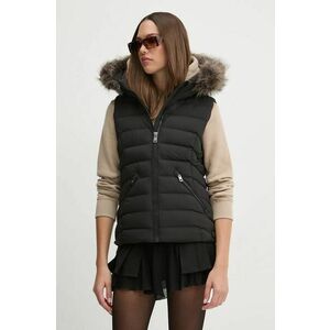 Superdry vestă femei, culoarea negru, de iarnă, W5011753A-02A imagine