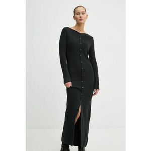 Abercrombie & Fitch rochie din lână culoarea negru, maxi, drept, KI159-5063 imagine