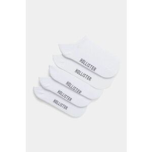 Hollister Co. sosete 5-pack barbati, culoarea alb, KI312-4001 imagine