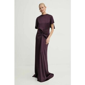 Victoria Beckham rochie culoarea violet, maxi, evazați, 1125WDR005454A imagine