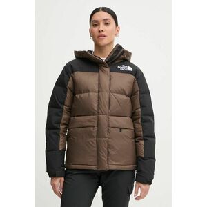 The North Face geacă de puf HMLYN Down femei, culoarea maro, de iarnă, NF0A4R2W5EX1 imagine