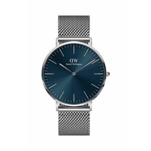 Daniel Wellington ceas barbati, culoarea argintiu imagine