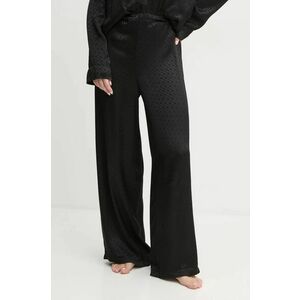 BOSS pantaloni de pijama femei, culoarea negru, satin, 50535765 imagine