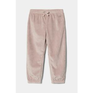 United Colors of Benetton pantaloni copii culoarea roz, neted, 37JBGF04B imagine