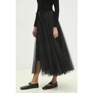 Answear Lab fusta culoarea negru, maxi, evazati imagine