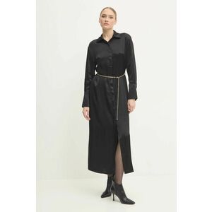 Answear Lab rochie culoarea negru, maxi, drept imagine