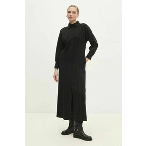 Answear Lab rochie culoarea negru, maxi, oversize imagine