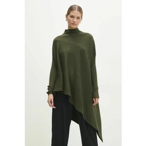 Answear Lab pulover femei, culoarea verde, light, cu turtleneck imagine