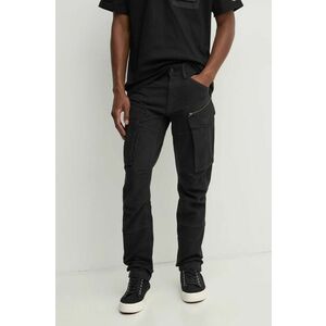 G-Star Raw pantaloni de bumbac culoarea negru, cu fason cargo, D02190-D752 imagine