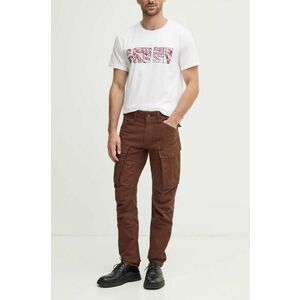 G-Star Raw pantaloni de bumbac culoarea maro, cu fason cargo, D02190-D752 imagine