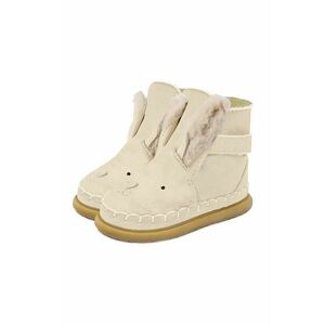 Donsje cizme de iarna pentru copii din piele intoarsa Dubu Exclusive Shoes Rabbit culoarea bej, 1500504 imagine