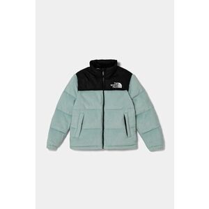 The North Face geaca de puf pentru copii TEEN 1996 RETRO NUPTSE JACKET culoarea turcoaz, NF0A8A4C1OC1 imagine