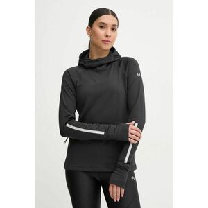 Under Armour hanorac de jogging Launch Cold Weather culoarea negru, cu glugă, cu imprimeu, 1386350 imagine