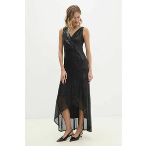 Answear Lab rochie culoarea negru, midi, evazati imagine