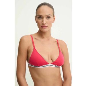 Juicy Couture sutien TRIANGLE BRA culoarea rosu, neted, JCLQB224518 imagine