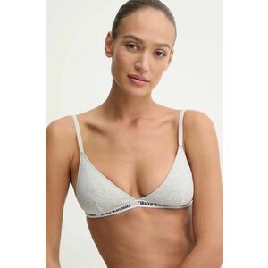 Juicy Couture sutien TRIANGLE BRA culoarea gri, neted, JCLQB224518 imagine