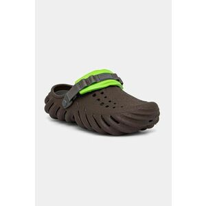 Crocs papuci Echo Sandstorm Clog barbati, culoarea maro, 210482 imagine