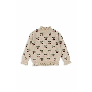 Konges Sløjd pulover pentru copii din amestec de casmir SIKA SWEATER culoarea bej, KS102098 imagine