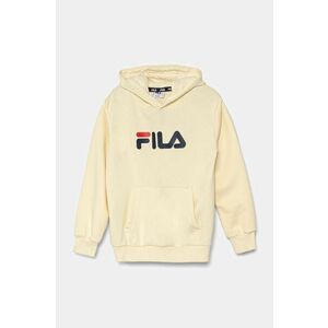 Fila bluza copii culoarea bej, cu glugă, cu imprimeu imagine