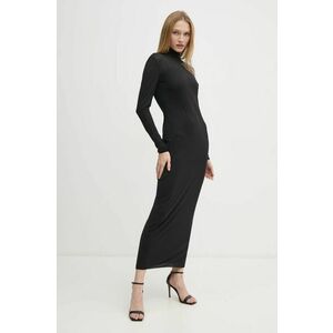 MAX&Co. rochie culoarea negru, maxi, mulată, 2426626015200 imagine