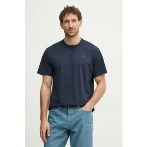 G-Star Raw tricou din bumbac bărbați, culoarea bleumarin, uni, D24449-336 imagine