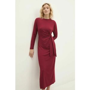 Answear Lab rochie culoarea bordo, maxi, drept imagine