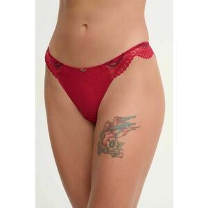 Chantelle tanga culoarea bordo, C11YG0 imagine