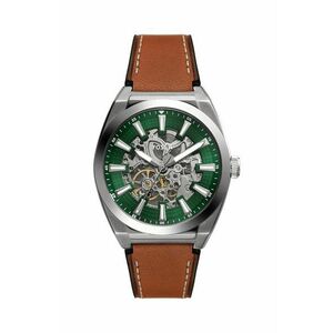 Fossil ceas EVERETT AUTOMATIC SKELETON bărbați, culoarea maro, ME3261 imagine