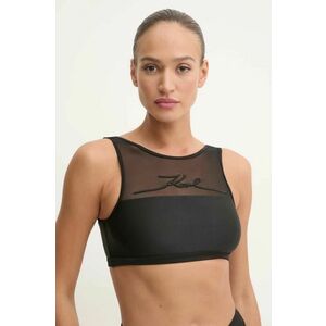 Karl Lagerfeld sutien de baie culoarea negru, cupă moale, A1W46034 imagine