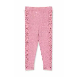 Konges Sløjd leggins copii CABBY KNIT PANTS culoarea roz, cu imprimeu, KS101447 imagine