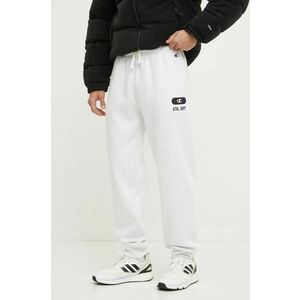 Champion pantaloni de trening culoarea bej, cu imprimeu, 220434 imagine