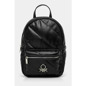 United Colors of Benetton rucsac femei, culoarea negru, mic, cu imprimeu, 62IZDY06H imagine