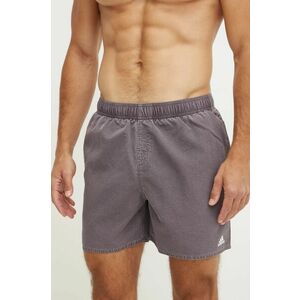 adidas pantaloni scurti de baie culoarea maro, IX7586 imagine