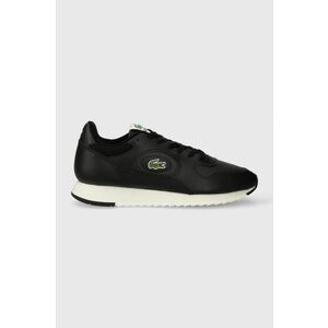 Lacoste sneakers din piele LINETRACK 2231 SMA culoarea negru, 46SMA0012 imagine