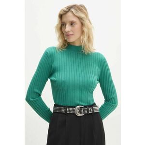 Answear Lab pulover femei, culoarea verde, light, cu turtleneck imagine