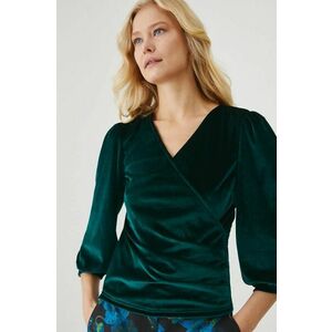 Medicine bluza culoarea verde, neted imagine