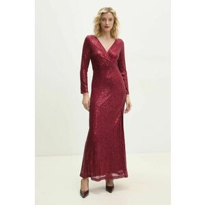 Answear Lab rochie culoarea bordo, maxi, drept imagine