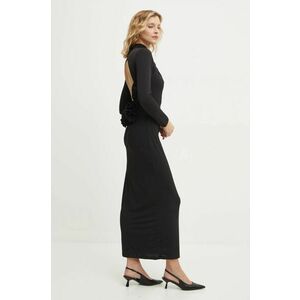 Answear Lab rochie culoarea negru, maxi, mulata imagine