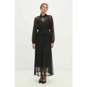 Answear Lab rochie culoarea negru, maxi, drept imagine