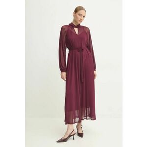 Answear Lab rochie culoarea bordo, maxi, drept imagine