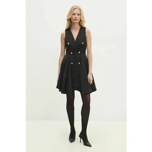 Answear Lab rochie culoarea negru, mini, evazati imagine