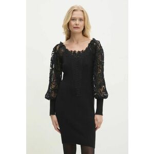 Answear Lab rochie culoarea negru, mini, mulata imagine