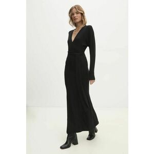 Answear Lab rochie culoarea negru, maxi, drept imagine