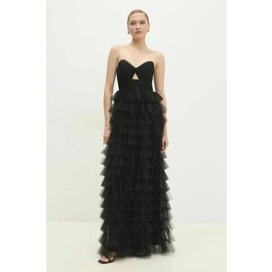 Answear Lab rochie culoarea negru, maxi, evazati imagine