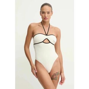 Karl Lagerfeld costum de baie dintr-o bucată culoarea bej, cupă ușor întărită, A1W46031 imagine