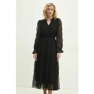 Answear Lab rochie culoarea negru, maxi, evazati imagine