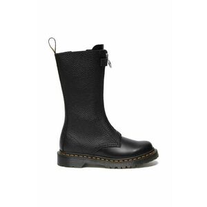 Dr. Martens Pantofi de piele femei, culoarea negru, cu toc plat imagine